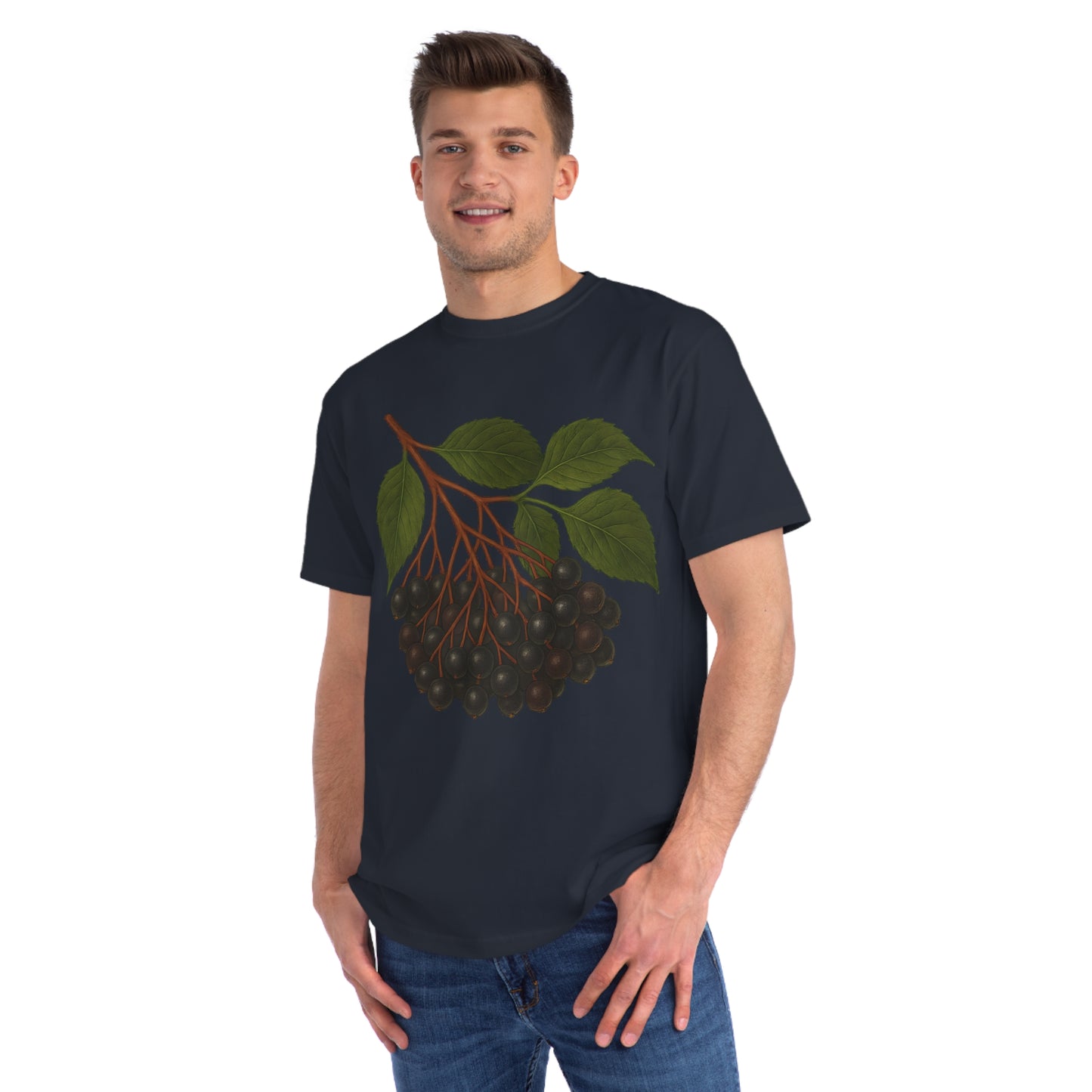 Botanical Art Organic T-Shirt – Eco-Friendly Herbal Tee | Sustainable Gift for Plant Lovers