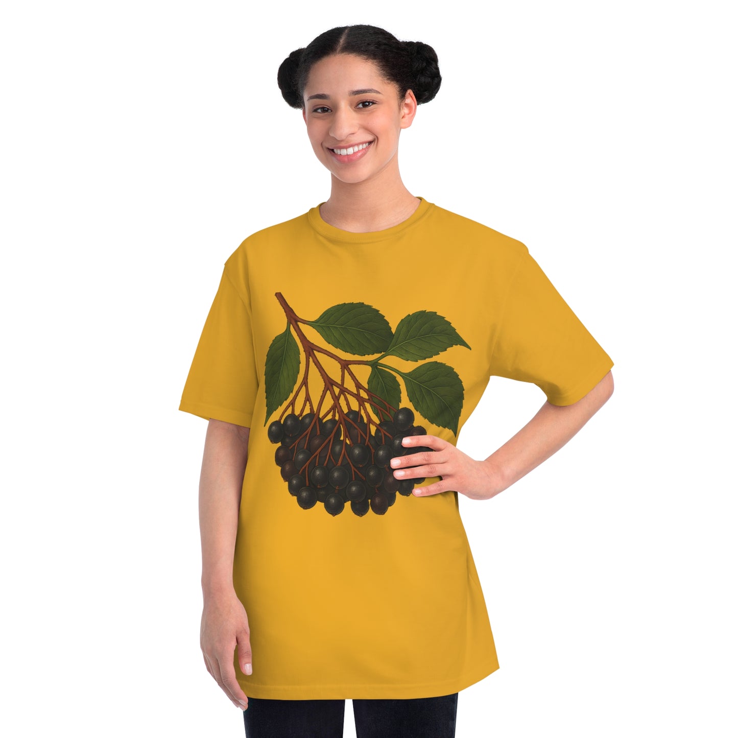 Botanical Art Organic T-Shirt – Eco-Friendly Herbal Tee | Sustainable Gift for Plant Lovers