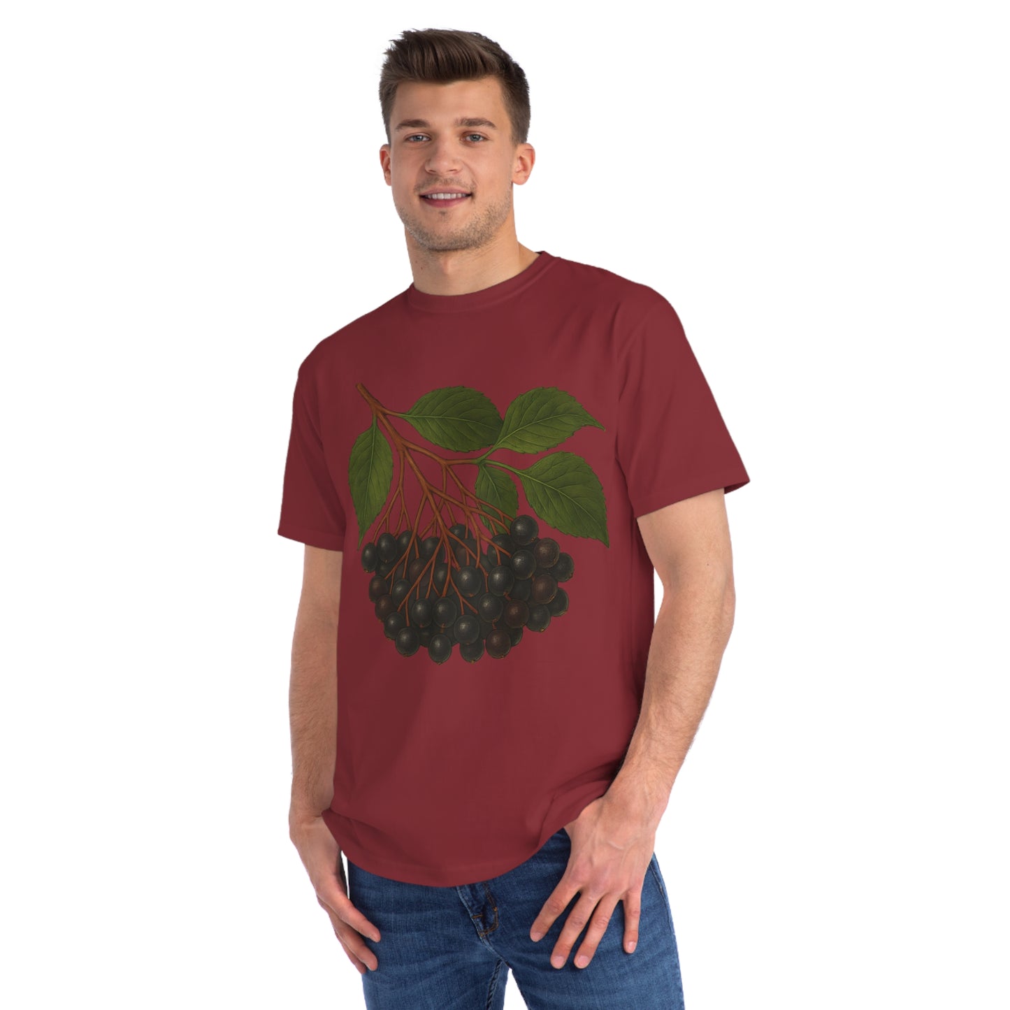 Botanical Art Organic T-Shirt – Eco-Friendly Herbal Tee | Sustainable Gift for Plant Lovers