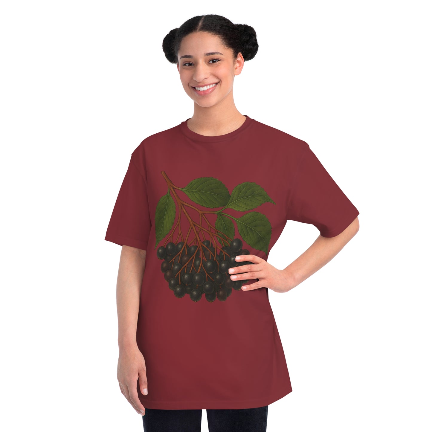 Botanical Art Organic T-Shirt – Eco-Friendly Herbal Tee | Sustainable Gift for Plant Lovers