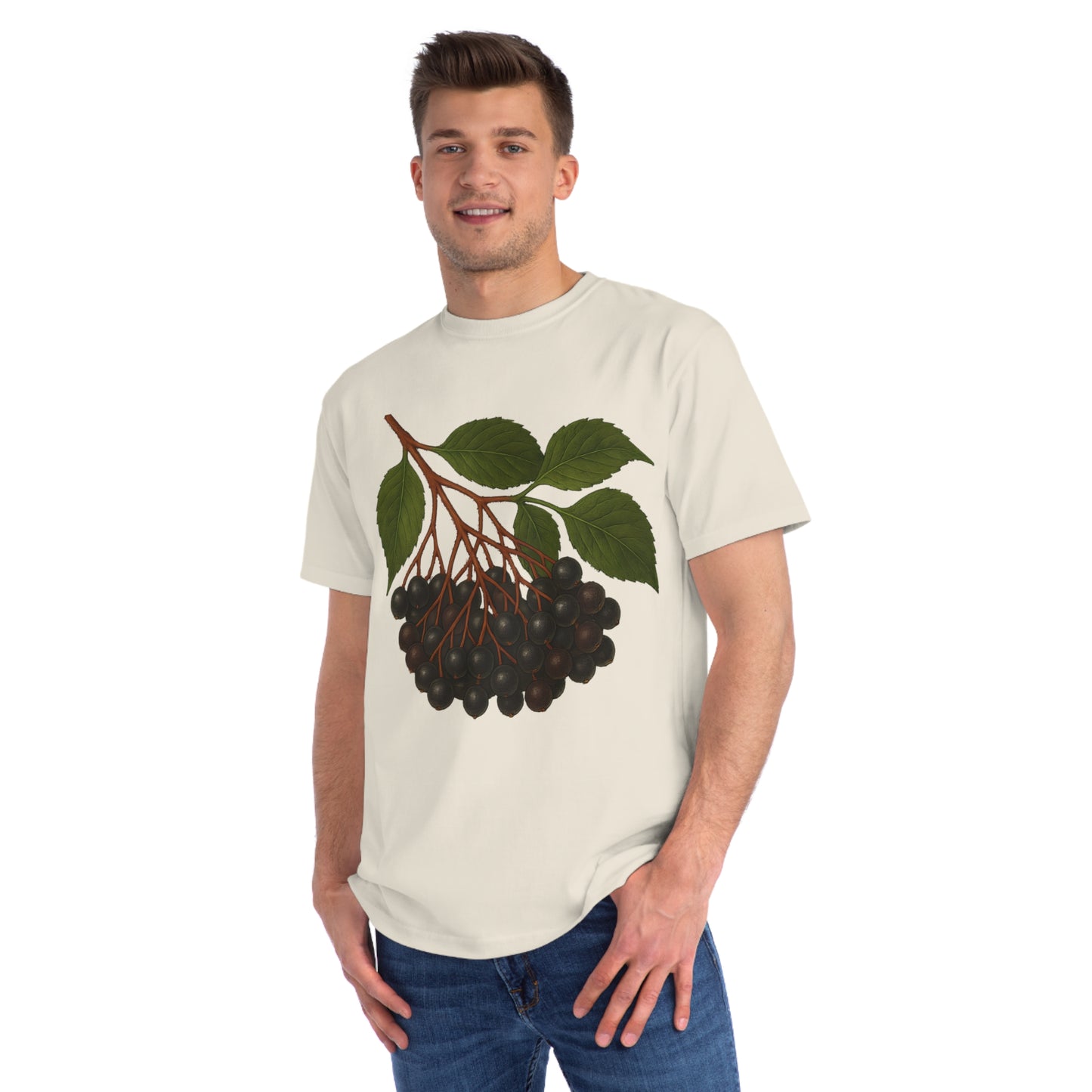 Botanical Art Organic T-Shirt – Eco-Friendly Herbal Tee | Sustainable Gift for Plant Lovers