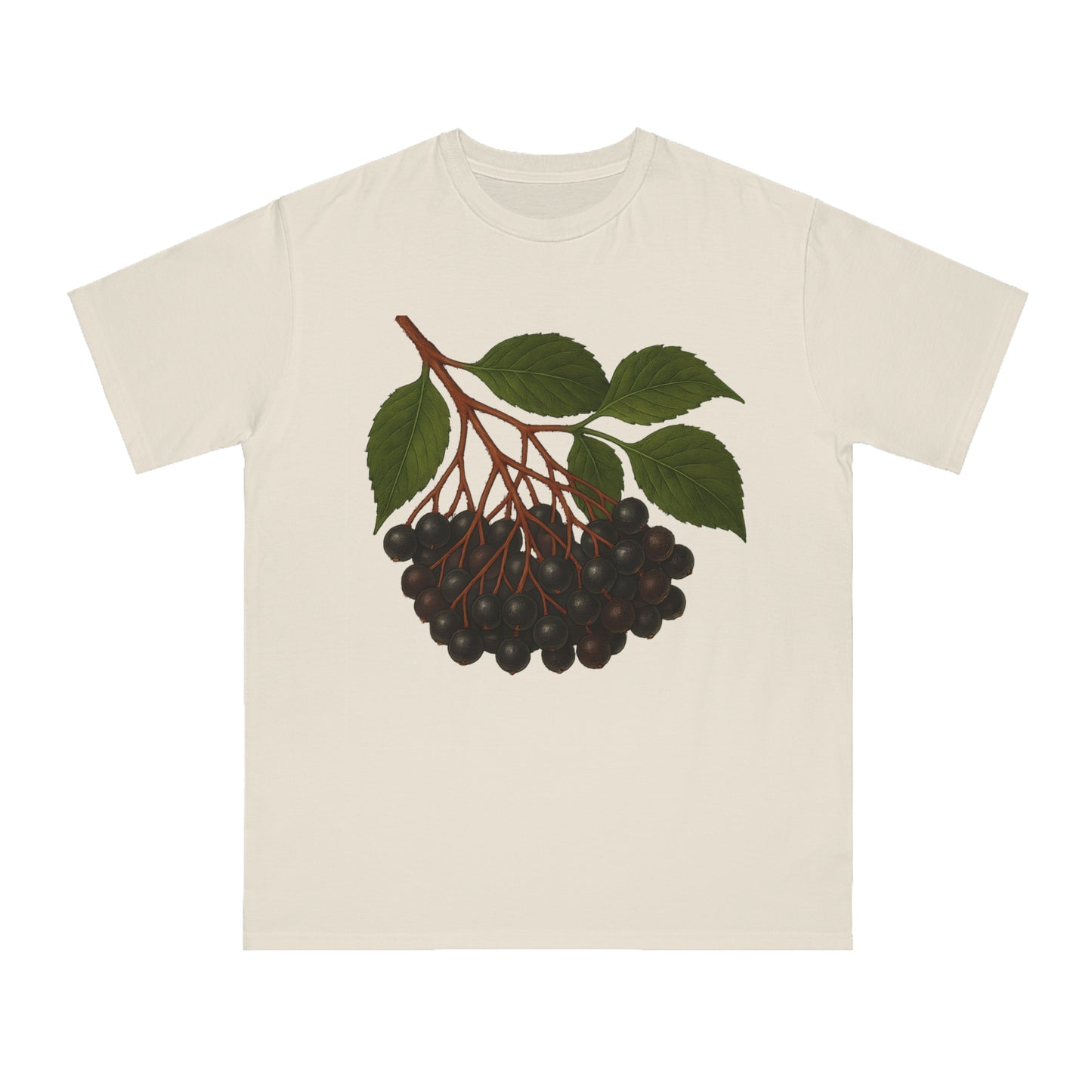 Botanical Art Organic T-Shirt – Eco-Friendly Herbal Tee | Sustainable Gift for Plant Lovers