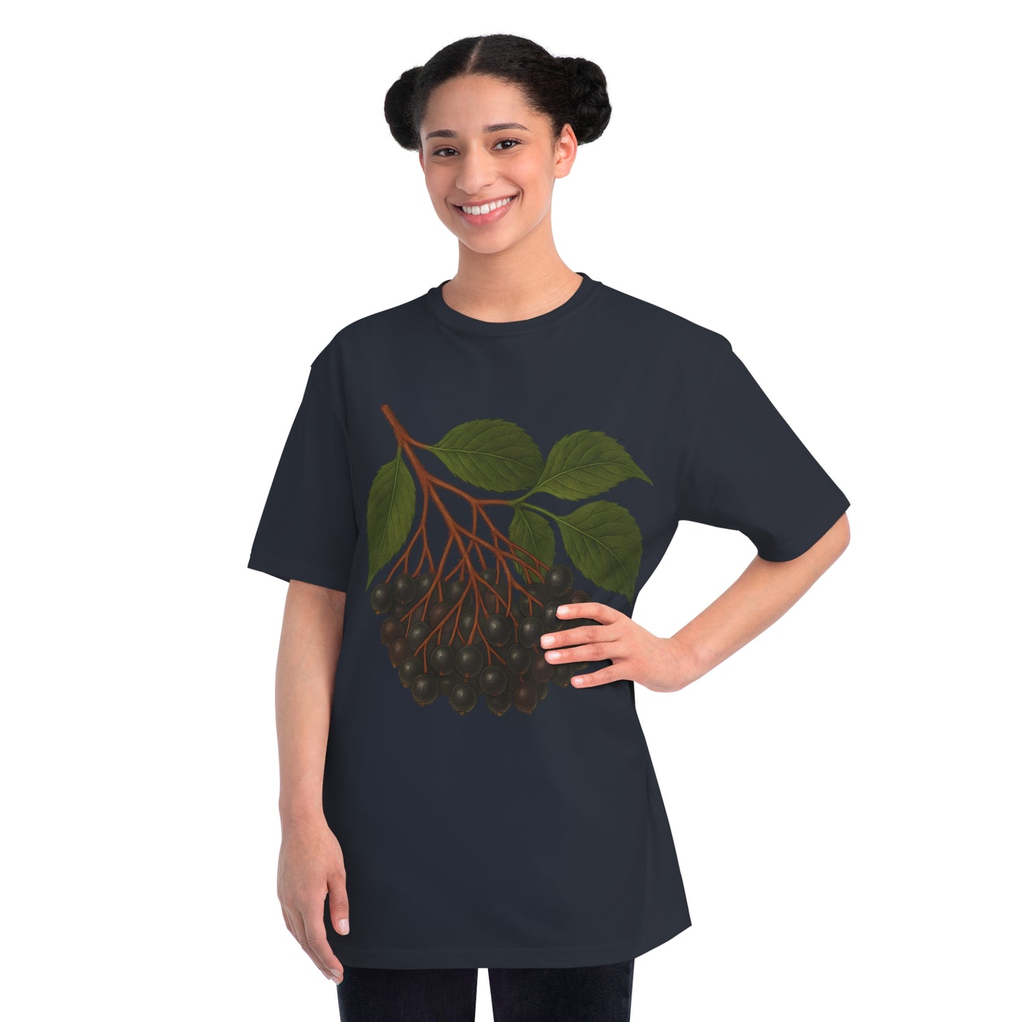 Botanical Art Organic T-Shirt – Eco-Friendly Herbal Tee | Sustainable Gift for Plant Lovers