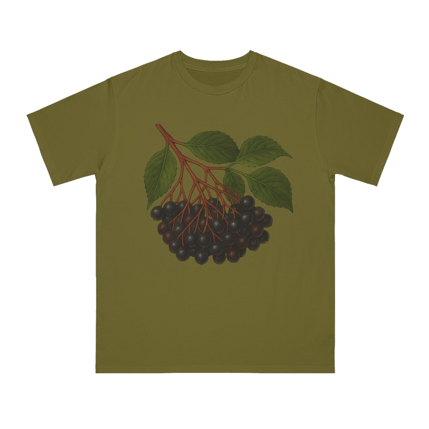 Botanical Art Organic T-Shirt – Eco-Friendly Herbal Tee | Sustainable Gift for Plant Lovers