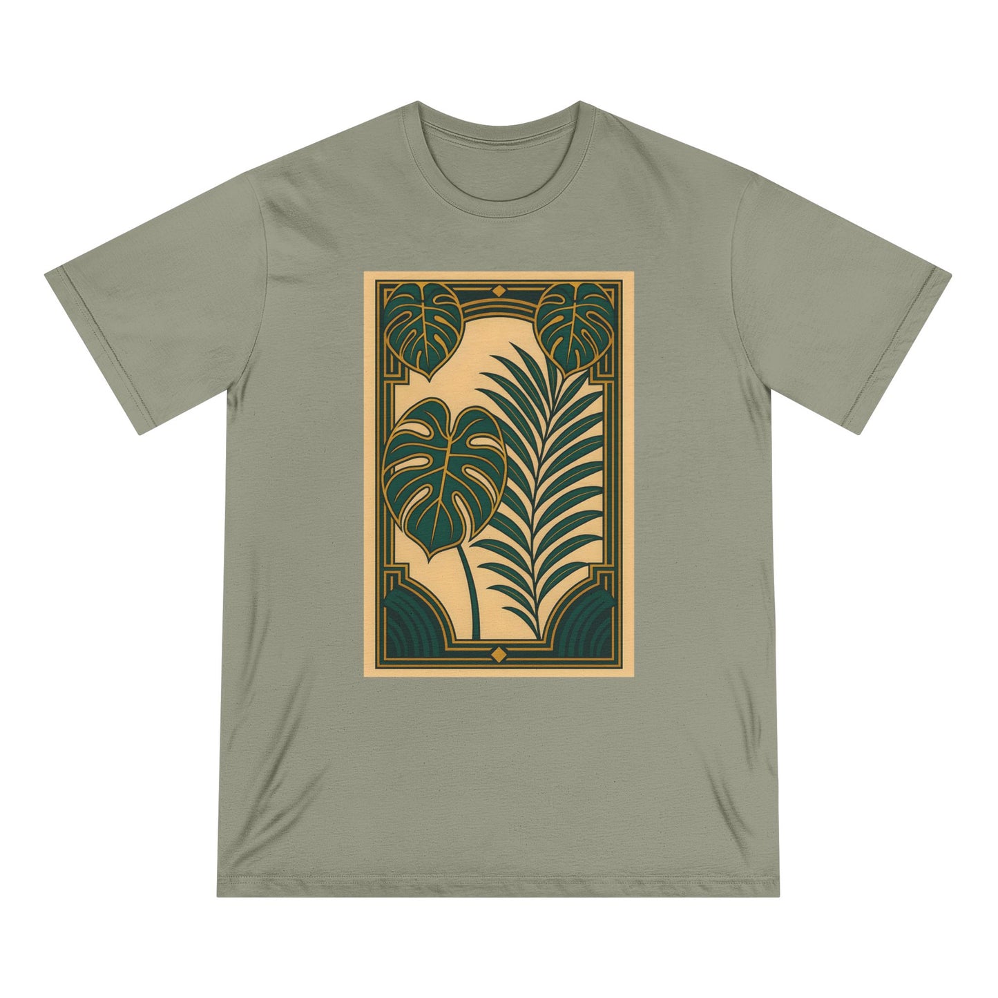 Tropical Botanical T-Shirt, Eco-Friendly Tee, Summer Casual Wear, Plant Lover Gift, Organic Cotton Top, Nature-Inspired Fashion