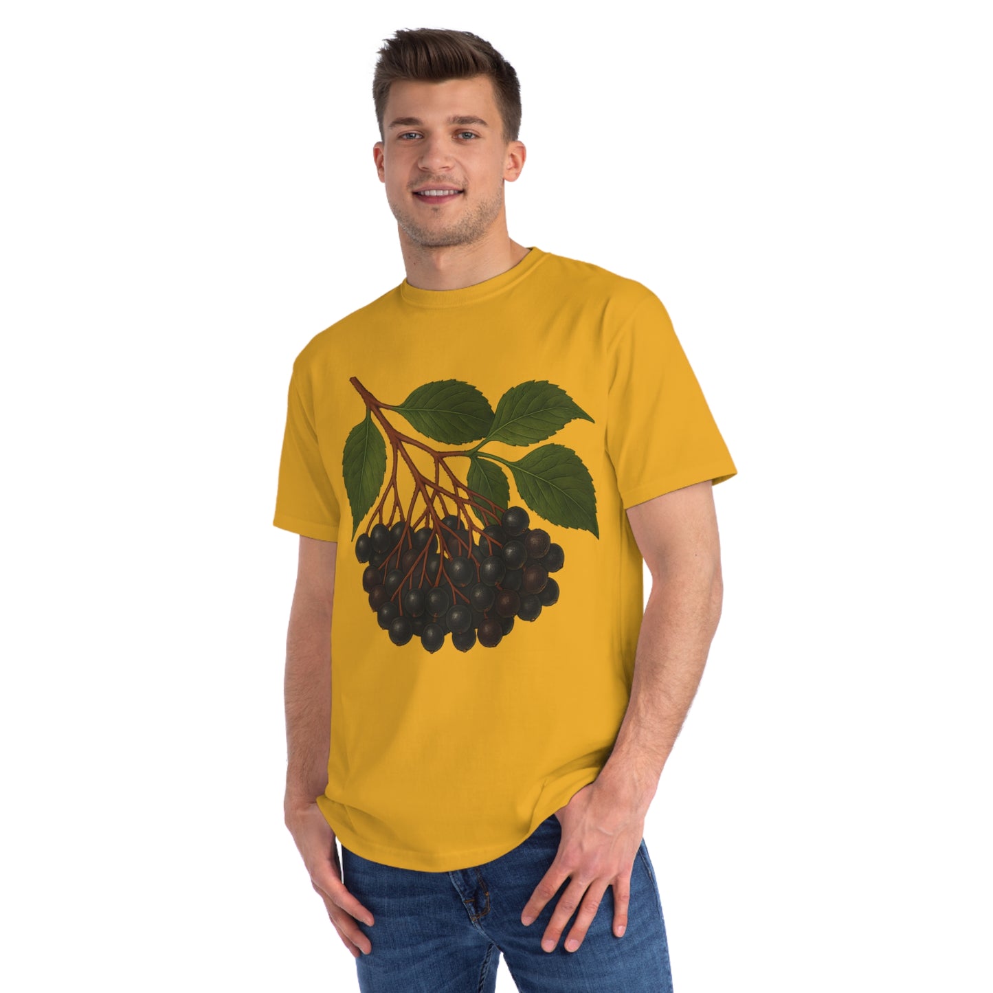Botanical Art Organic T-Shirt – Eco-Friendly Herbal Tee | Sustainable Gift for Plant Lovers