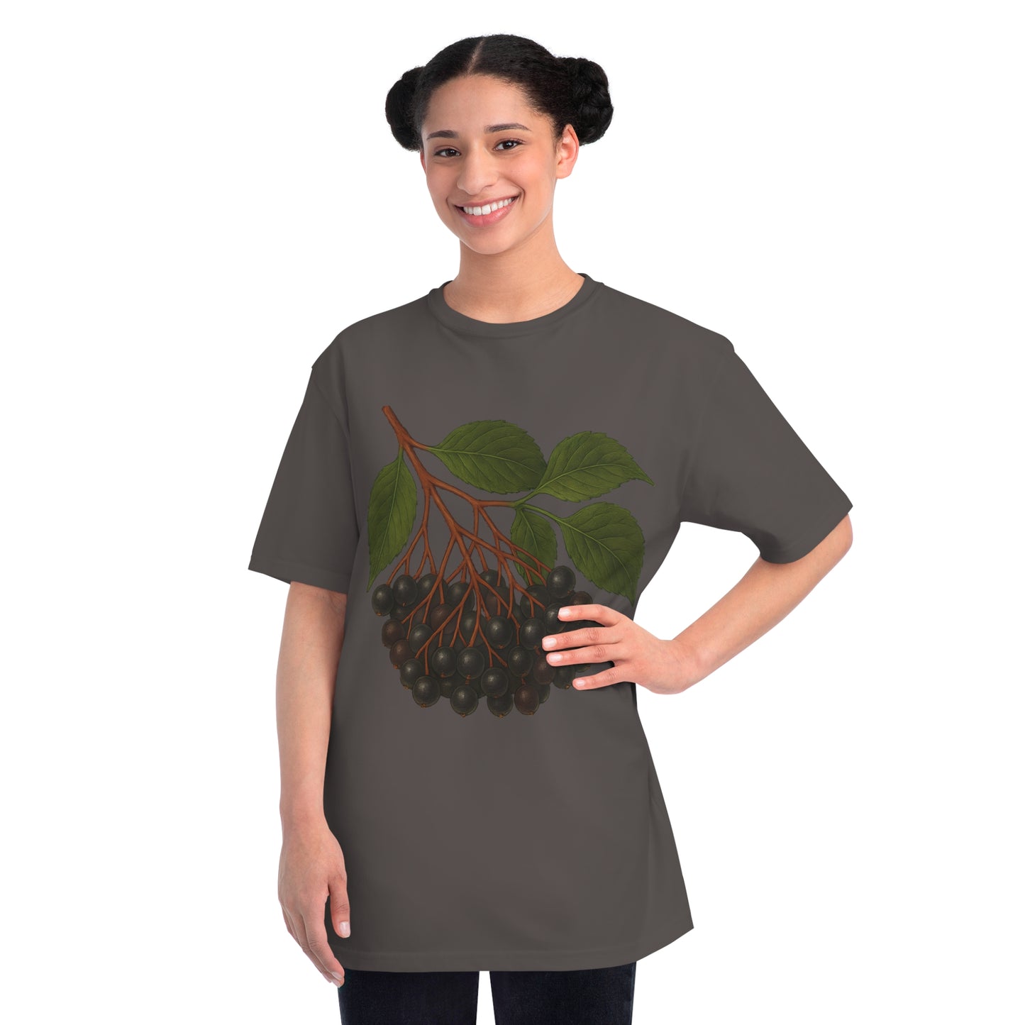 Botanical Art Organic T-Shirt – Eco-Friendly Herbal Tee | Sustainable Gift for Plant Lovers