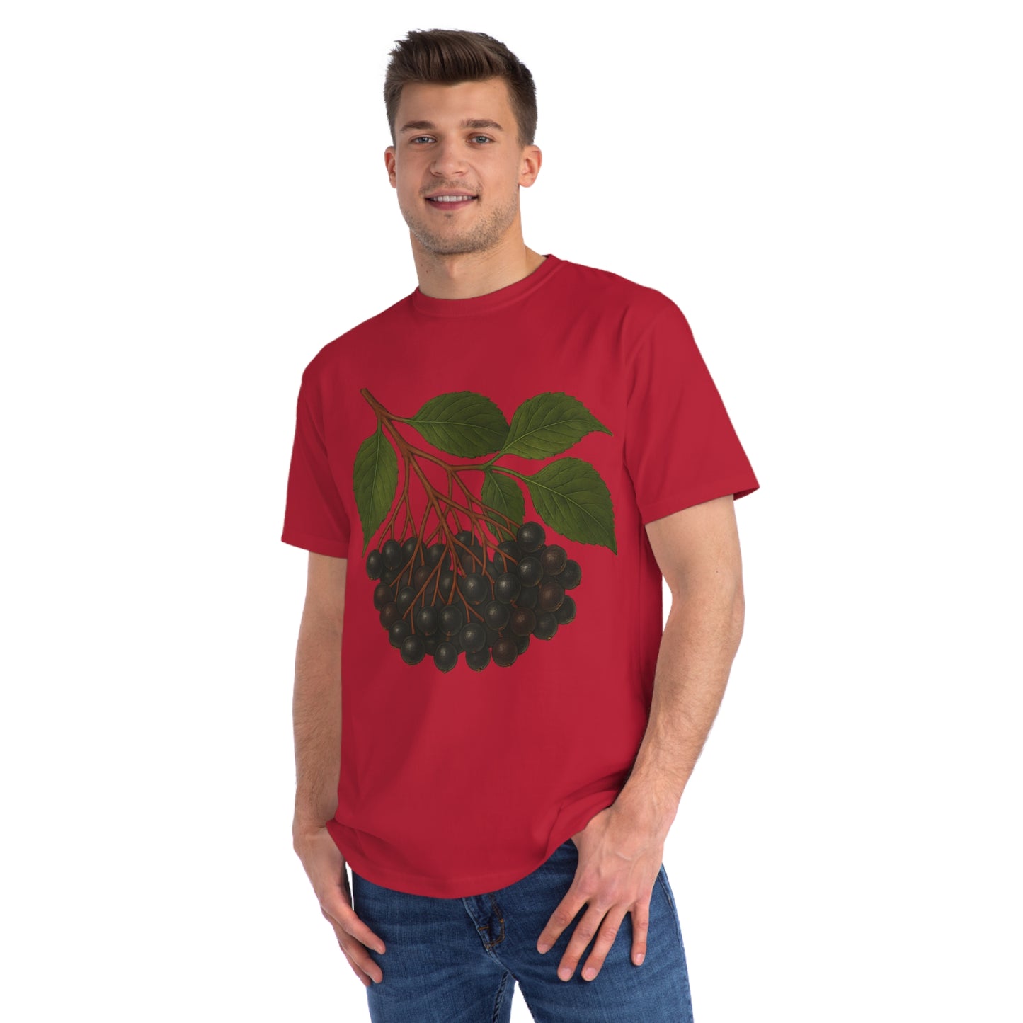 Botanical Art Organic T-Shirt – Eco-Friendly Herbal Tee | Sustainable Gift for Plant Lovers