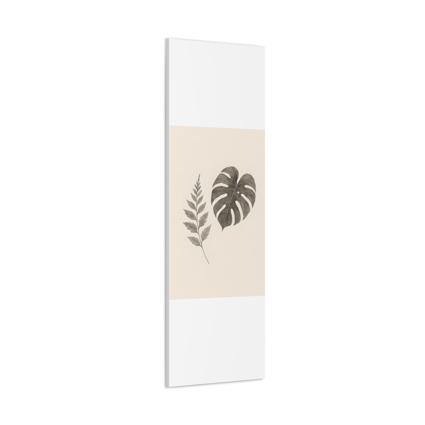 Botanical Wall Art Print, Minimalist Home Decor, Nature Artwork, Modern Room Decor, Fern and Monstera Leaves