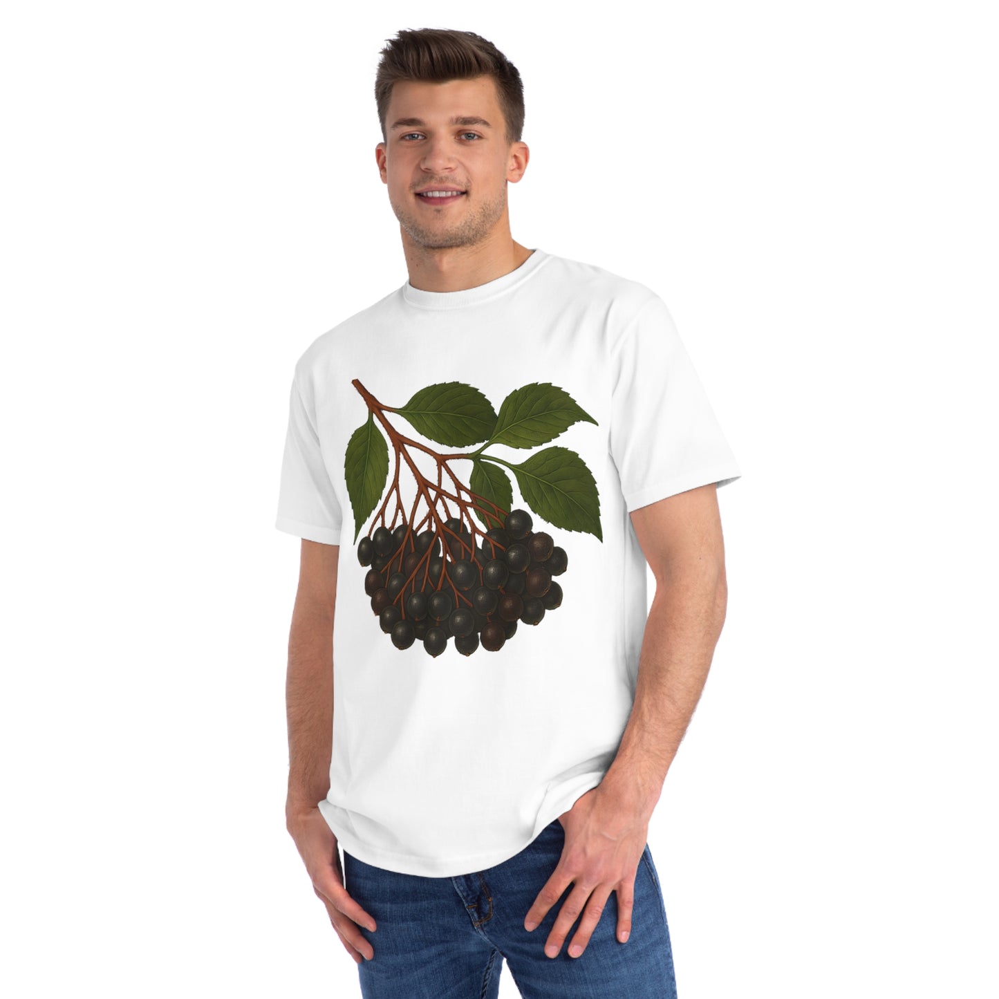 Botanical Art Organic T-Shirt – Eco-Friendly Herbal Tee | Sustainable Gift for Plant Lovers