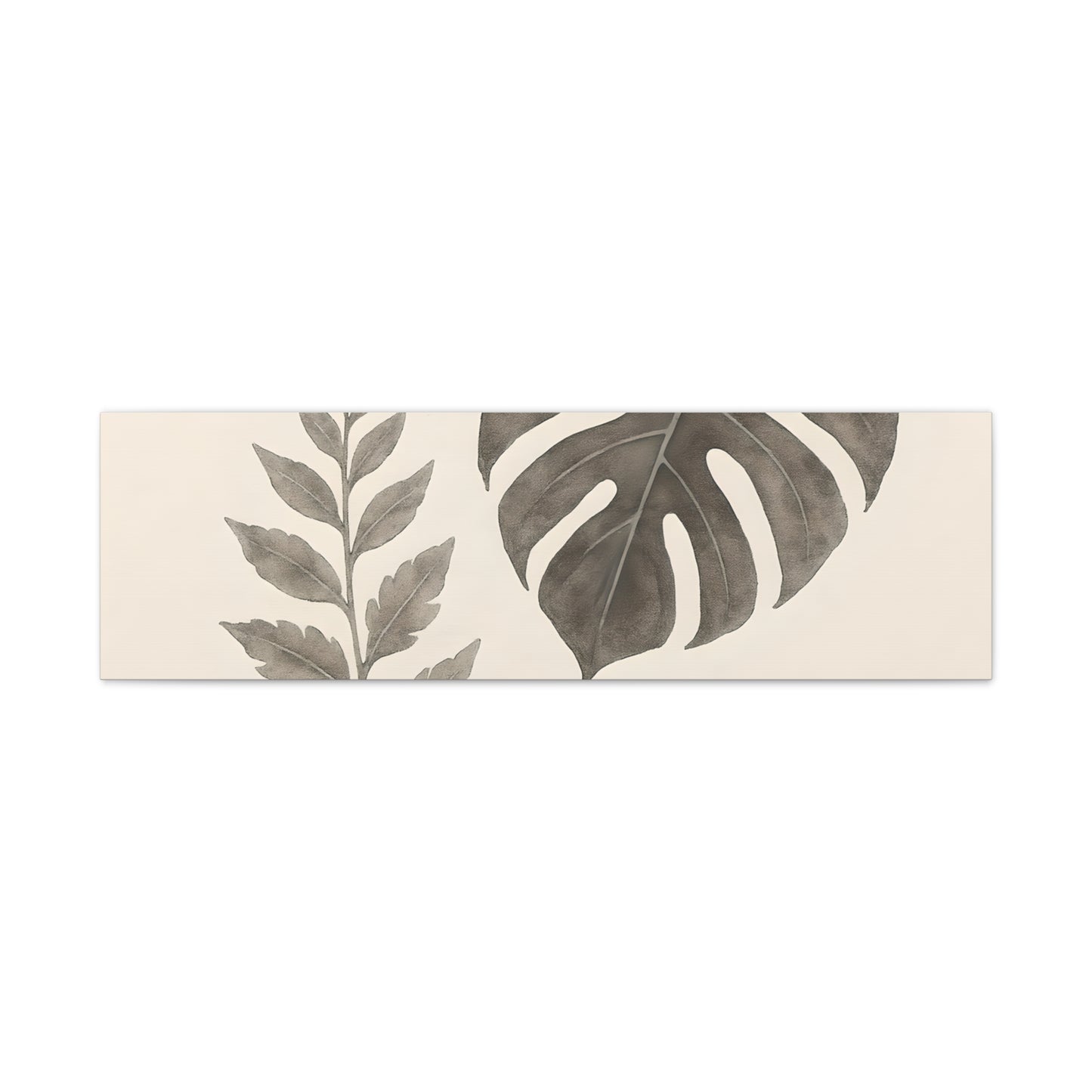 Botanical Wall Art Print, Minimalist Home Decor, Nature Artwork, Modern Room Decor, Fern and Monstera Leaves
