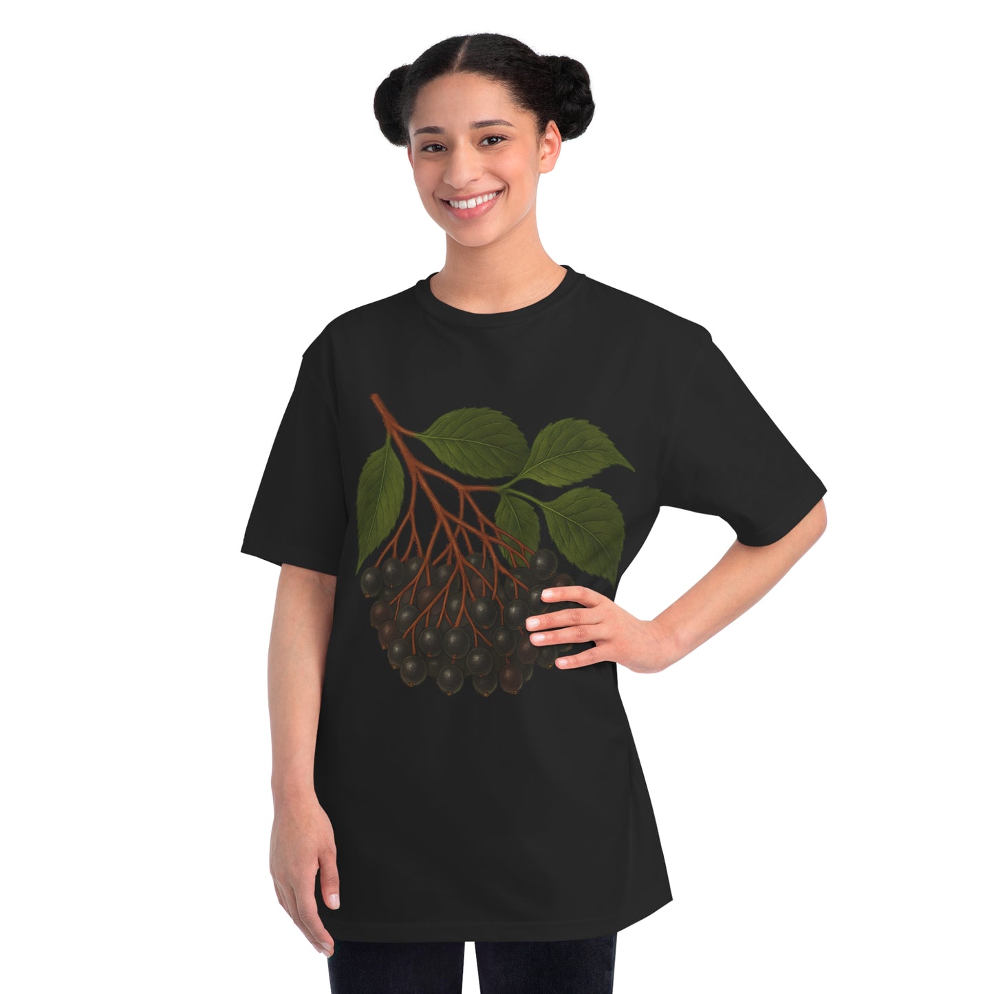 Botanical Art Organic T-Shirt – Eco-Friendly Herbal Tee | Sustainable Gift for Plant Lovers