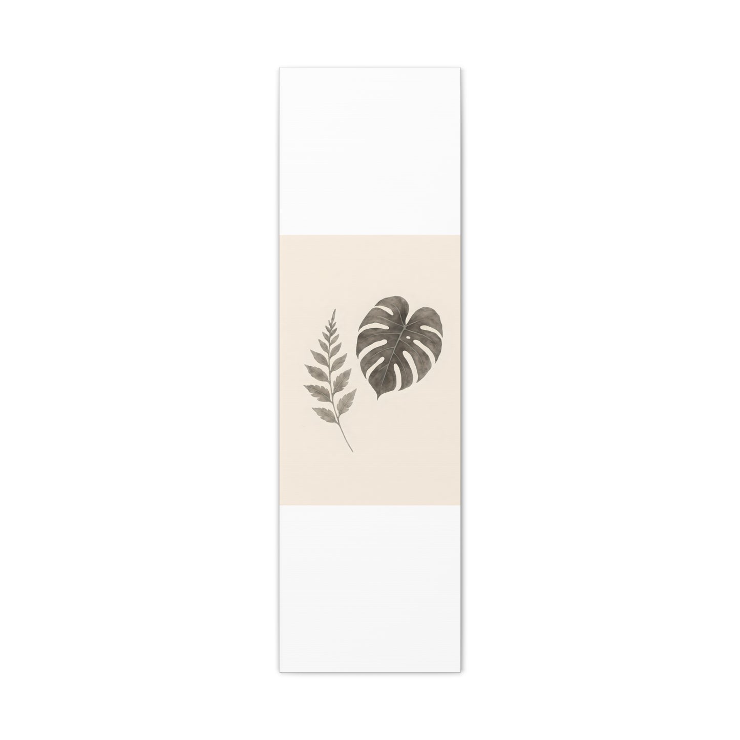 Botanical Wall Art Print, Minimalist Home Decor, Nature Artwork, Modern Room Decor, Fern and Monstera Leaves