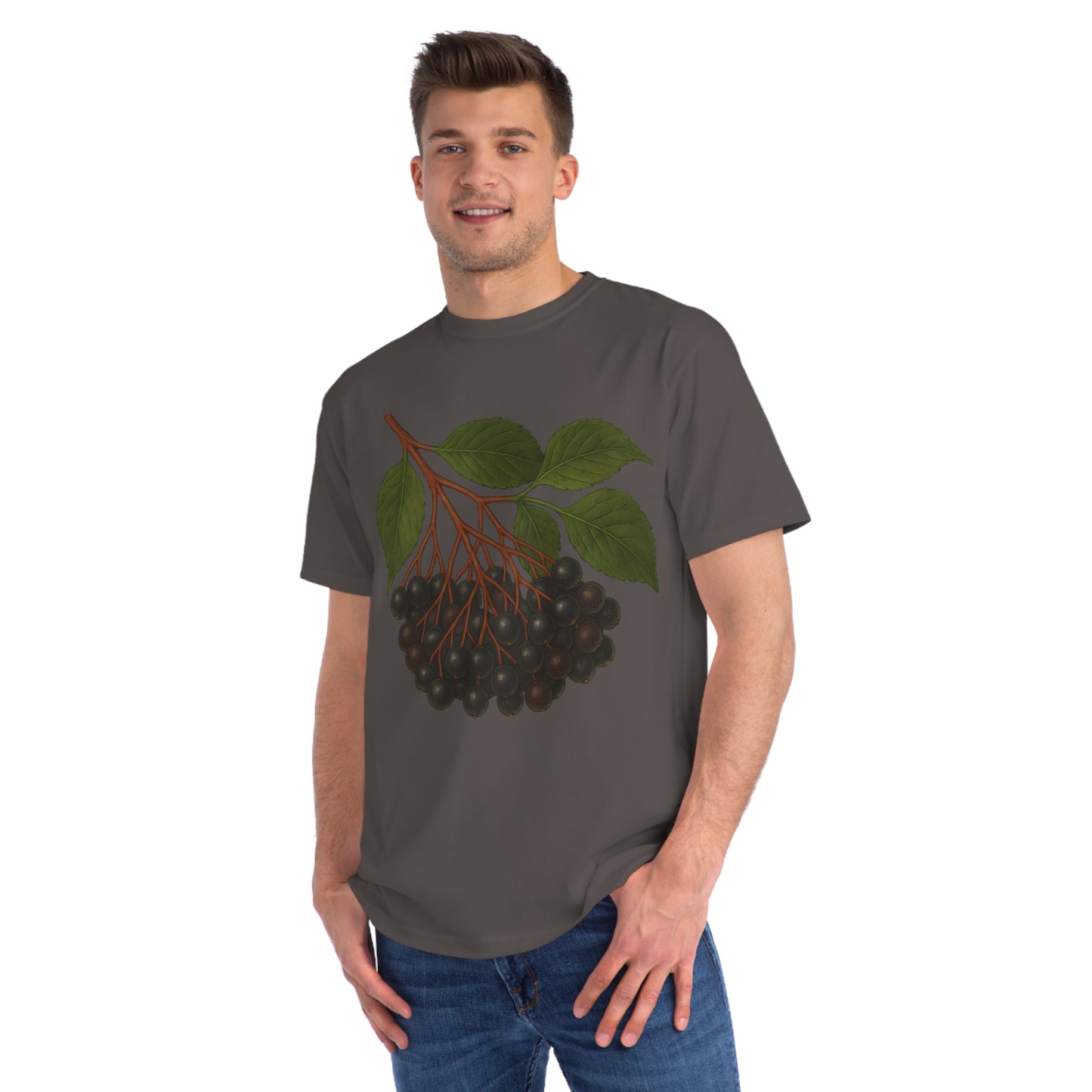 Botanical Art Organic T-Shirt – Eco-Friendly Herbal Tee | Sustainable Gift for Plant Lovers