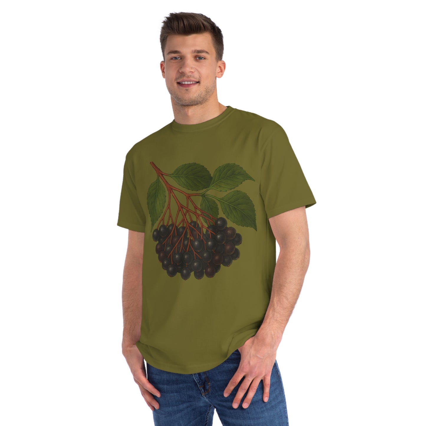Botanical Art Organic T-Shirt – Eco-Friendly Herbal Tee | Sustainable Gift for Plant Lovers