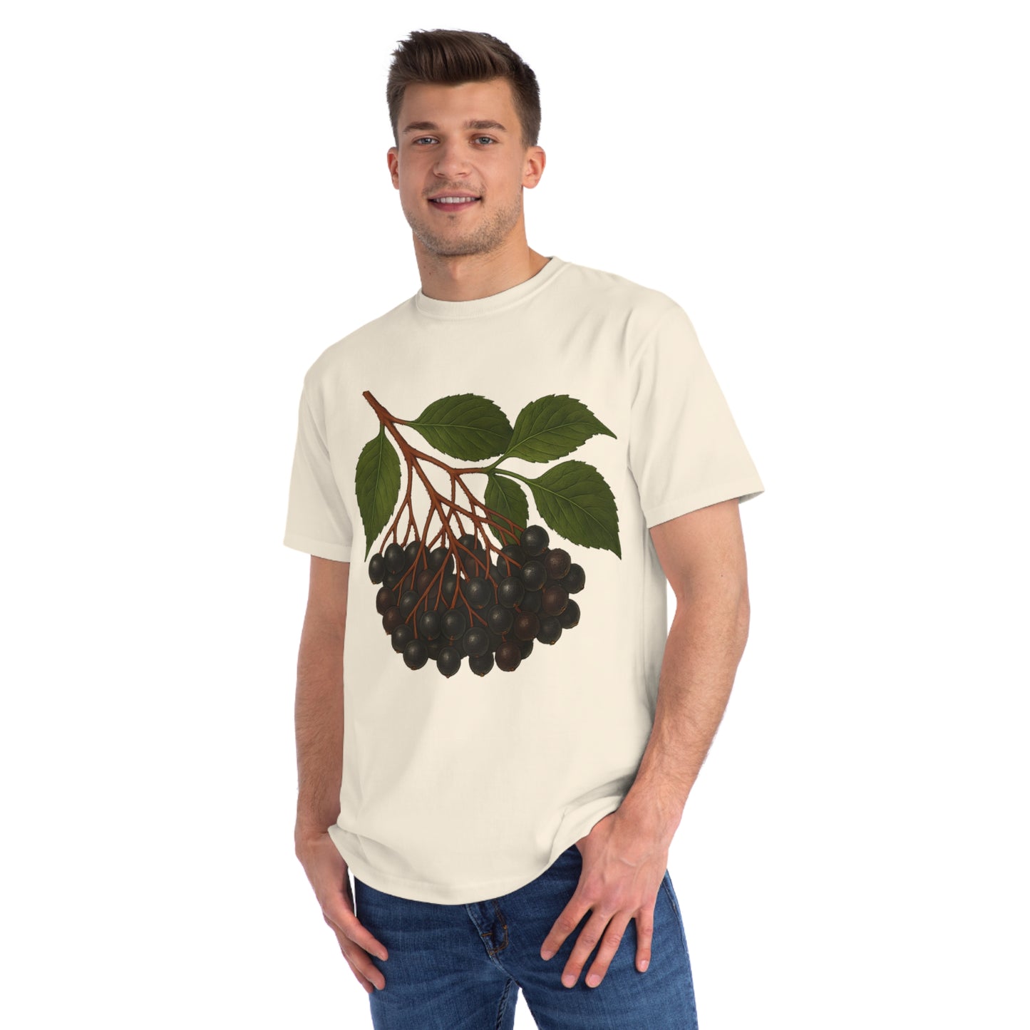 Botanical Art Organic T-Shirt – Eco-Friendly Herbal Tee | Sustainable Gift for Plant Lovers