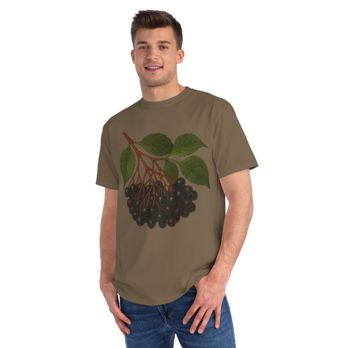 Botanical Art Organic T-Shirt – Eco-Friendly Herbal Tee | Sustainable Gift for Plant Lovers
