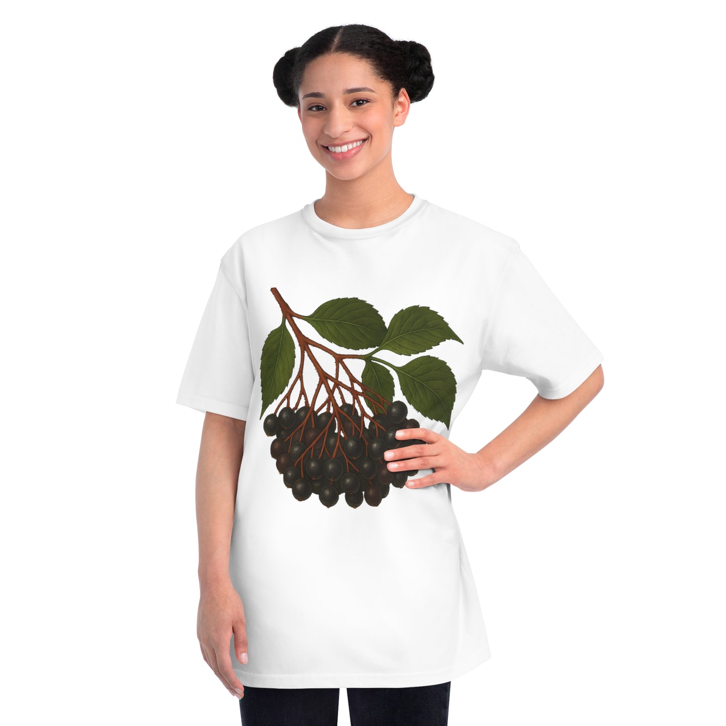 Botanical Art Organic T-Shirt – Eco-Friendly Herbal Tee | Sustainable Gift for Plant Lovers