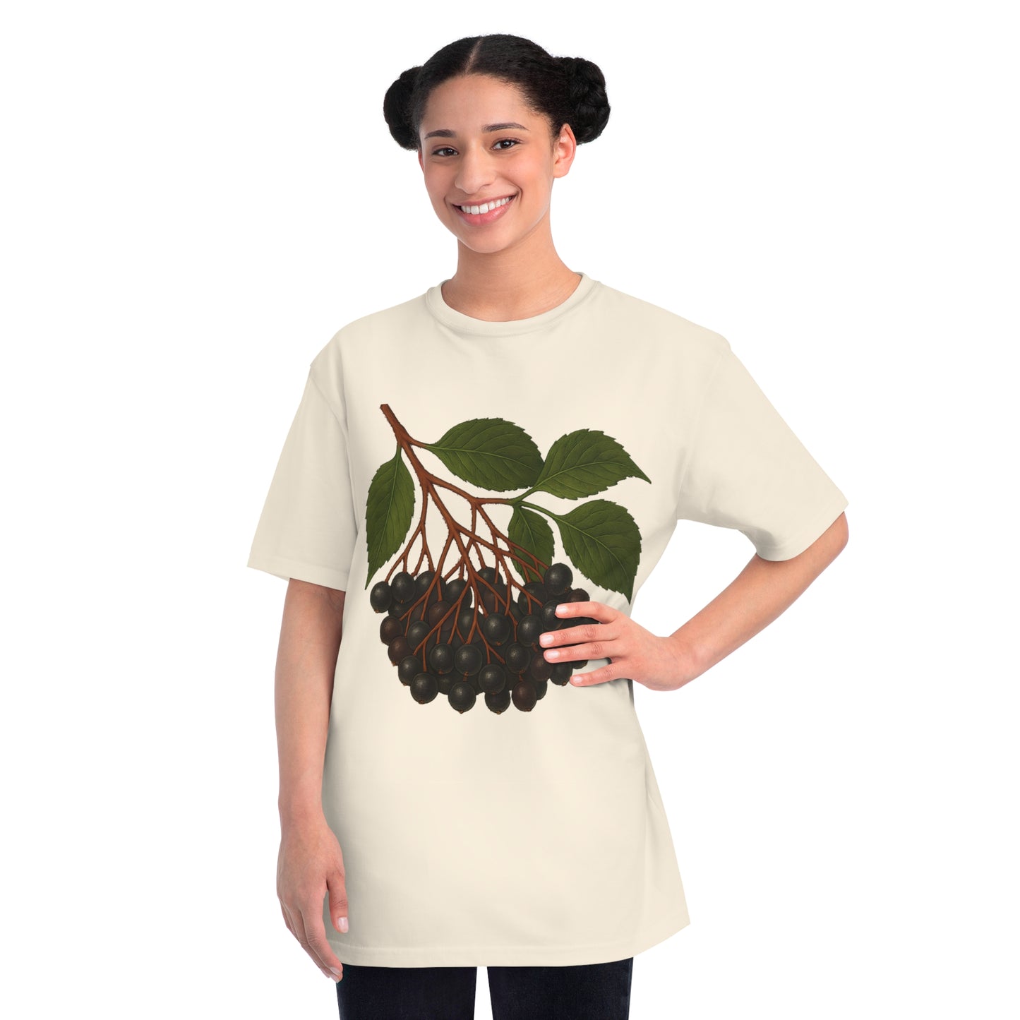 Botanical Art Organic T-Shirt – Eco-Friendly Herbal Tee | Sustainable Gift for Plant Lovers