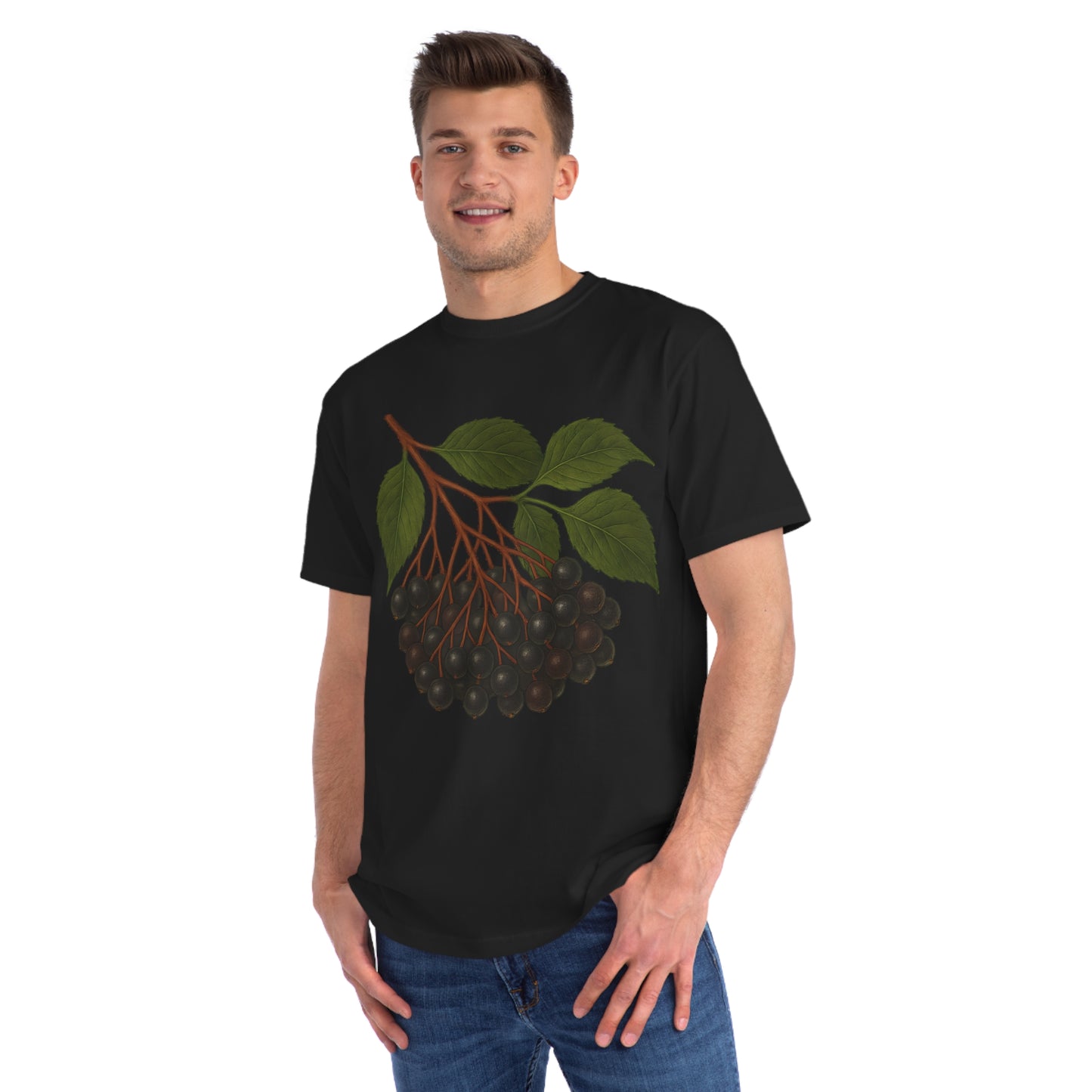 Botanical Art Organic T-Shirt – Eco-Friendly Herbal Tee | Sustainable Gift for Plant Lovers