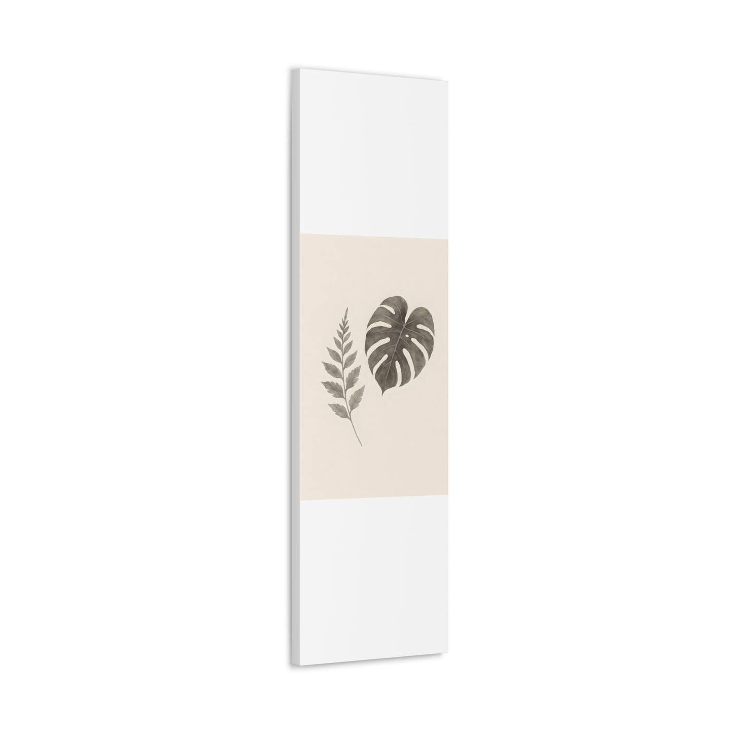 Botanical Wall Art Print, Minimalist Home Decor, Nature Artwork, Modern Room Decor, Fern and Monstera Leaves