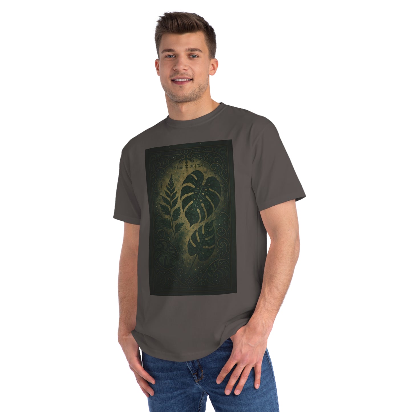 Vintage Botanical Organic T-Shirt, Eco-Friendly Shirt, Plant Lovers Tee, Casual Nature Top, Greenery Fashion, Gift for Nature Enthusiasts