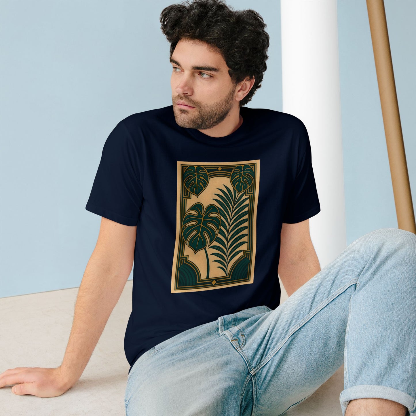 Tropical Botanical T-Shirt, Eco-Friendly Tee, Summer Casual Wear, Plant Lover Gift, Organic Cotton Top, Nature-Inspired Fashion