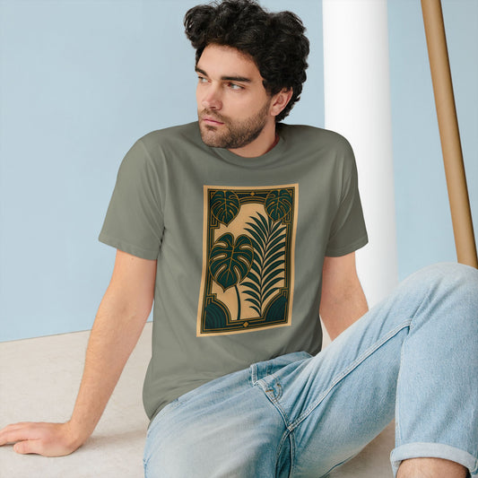 Tropical Botanical T-Shirt, Eco-Friendly Tee, Summer Casual Wear, Plant Lover Gift, Organic Cotton Top, Nature-Inspired Fashion