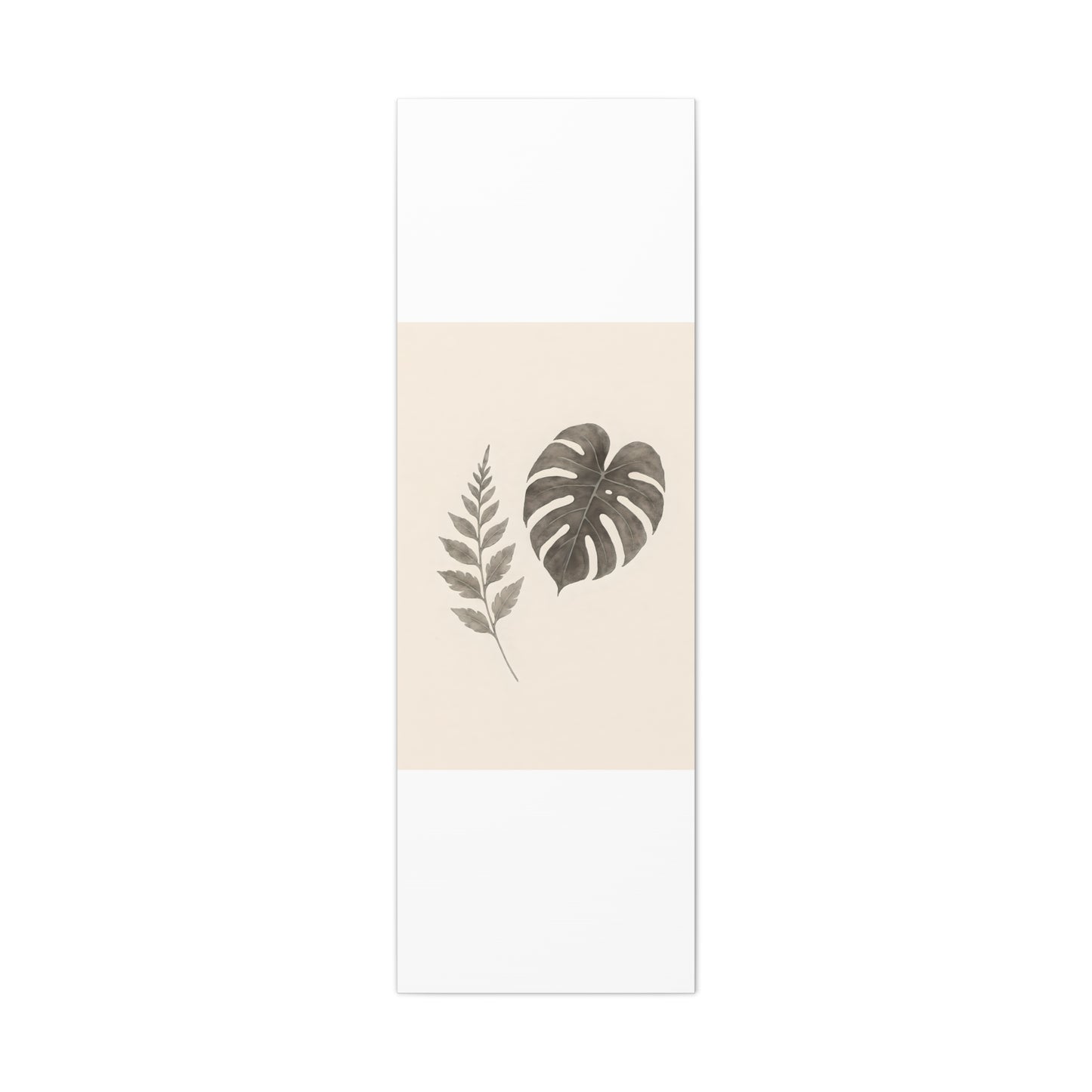 Botanical Wall Art Print, Minimalist Home Decor, Nature Artwork, Modern Room Decor, Fern and Monstera Leaves